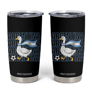 Argentina Soccer Football Tumbler Cup Silly Goose Argentinian Flag Fan Supporter TS14 Black Print Your Wear