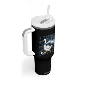Argentina Soccer Football Tumbler With Handle Silly Goose Argentinian Flag Fan Supporter TS14 Print Your Wear