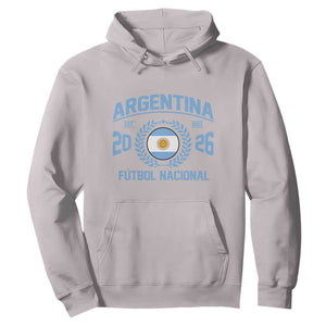Argentina 2026 Soccer Football Fan Argentinian Flag Hoodie TS14 S Ice Gray Print Your Wear