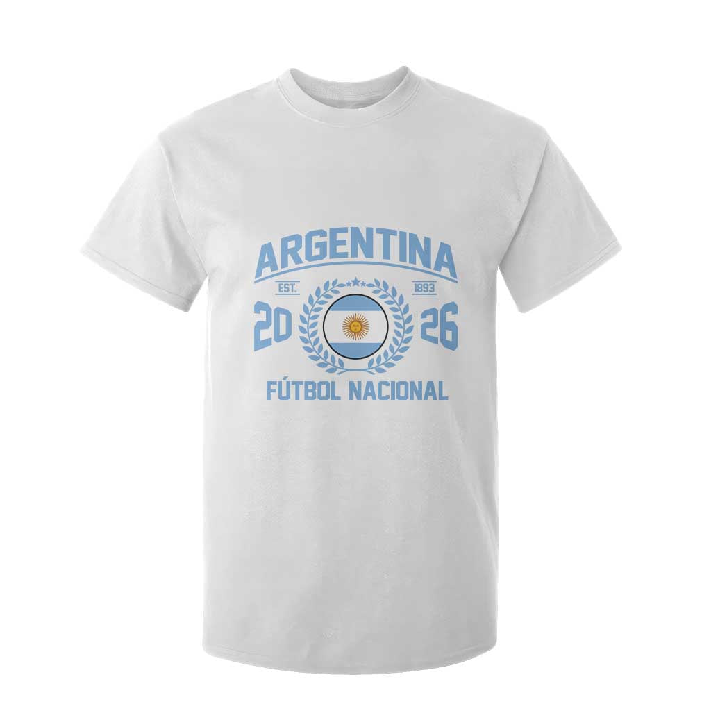 Argentina 2026 Soccer Football Fan Argentinian Flag T Shirt For Kid TS14 White Print Your Wear