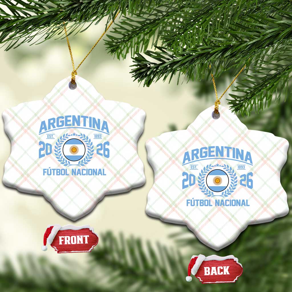 Argentina 2026 Soccer Football Fan Argentinian Flag Ceramic Ornament TS14 Print Your Wear
