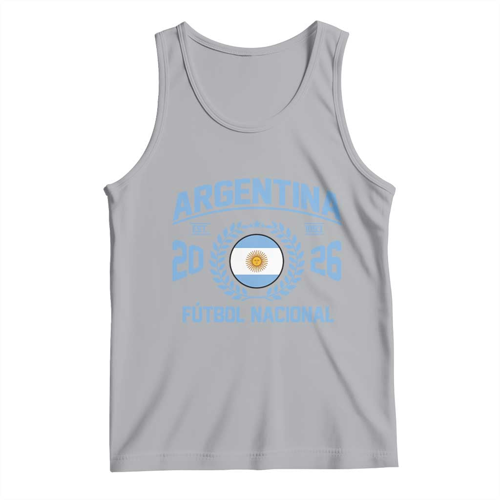 Argentina 2026 Soccer Football Fan Argentinian Flag Tank Top TS14 Athletic Heather Print Your Wear