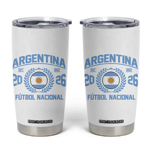 Argentina 2026 Soccer Football Fan Argentinian Flag Tumbler Cup TS14 White Print Your Wear
