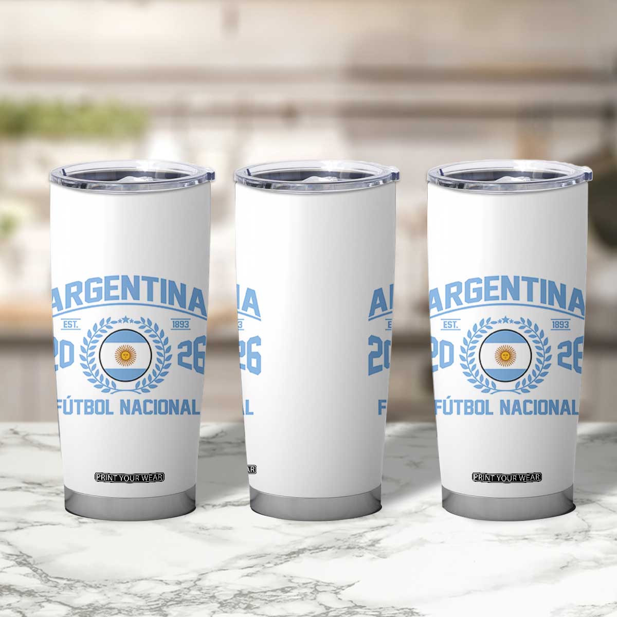 Argentina 2026 Soccer Football Fan Argentinian Flag Tumbler Cup TS14 Print Your Wear