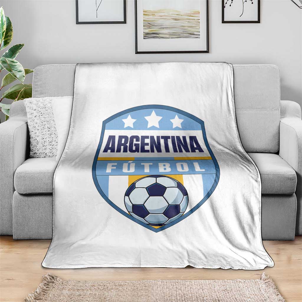 Argentina Soccer Football Throw Blanket Argentinian Football Game Day Supporter TS14 Print Your Wear