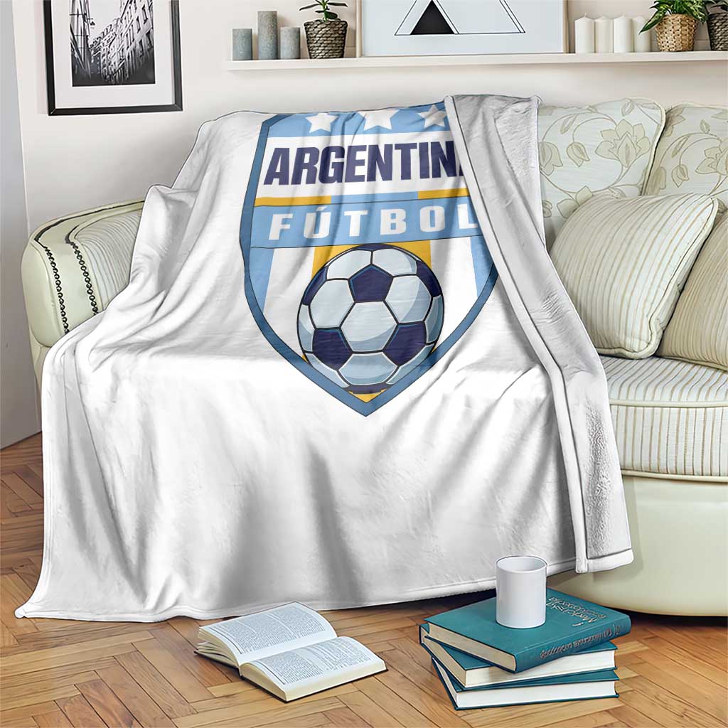 Argentina Soccer Football Throw Blanket Argentinian Football Game Day Supporter TS14 Print Your Wear