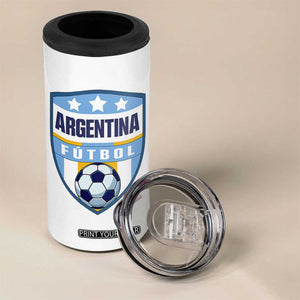 Argentina Soccer Football 4 in 1 Can Cooler Tumbler Argentinian Football Game Day Supporter TS14 Print Your Wear