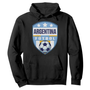 Argentina Soccer Football Hoodie Argentinian Football Game Day Supporter TS14 Black Print Your Wear