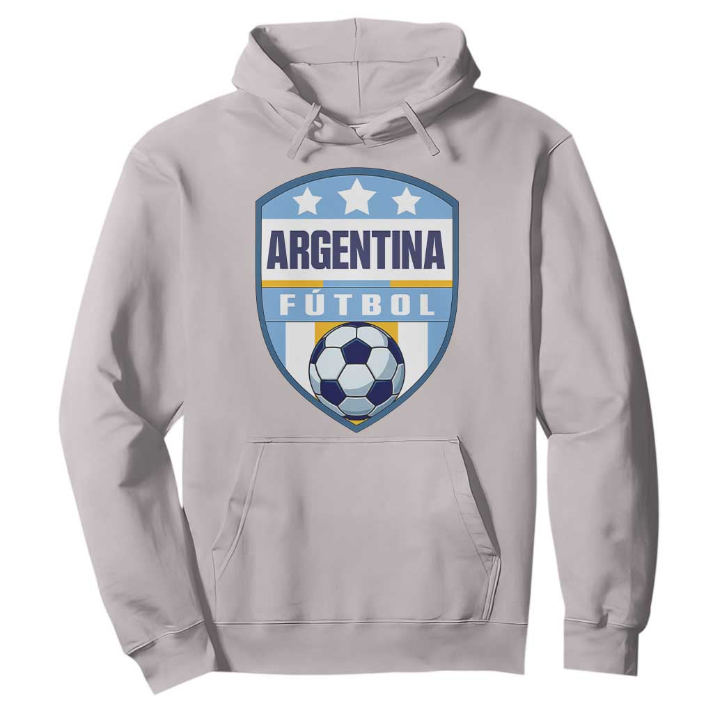 Argentina Soccer Football Hoodie Argentinian Football Game Day Supporter TS14 S Ice Gray Print Your Wear