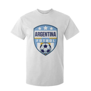 Argentina Soccer Football T Shirt For Kid Argentinian Football Game Day Supporter TS14 White Print Your Wear