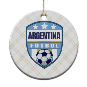 Argentina Soccer Football Ceramic Ornament Argentinian Football Game Day Supporter TS14 1pc Christmas Plaid Print Your Wear