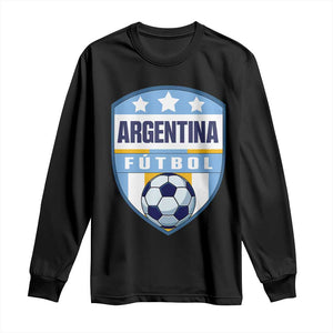 Argentina Soccer Football Long Sleeve Shirt Argentinian Football Game Day Supporter TS14 Black Print Your Wear