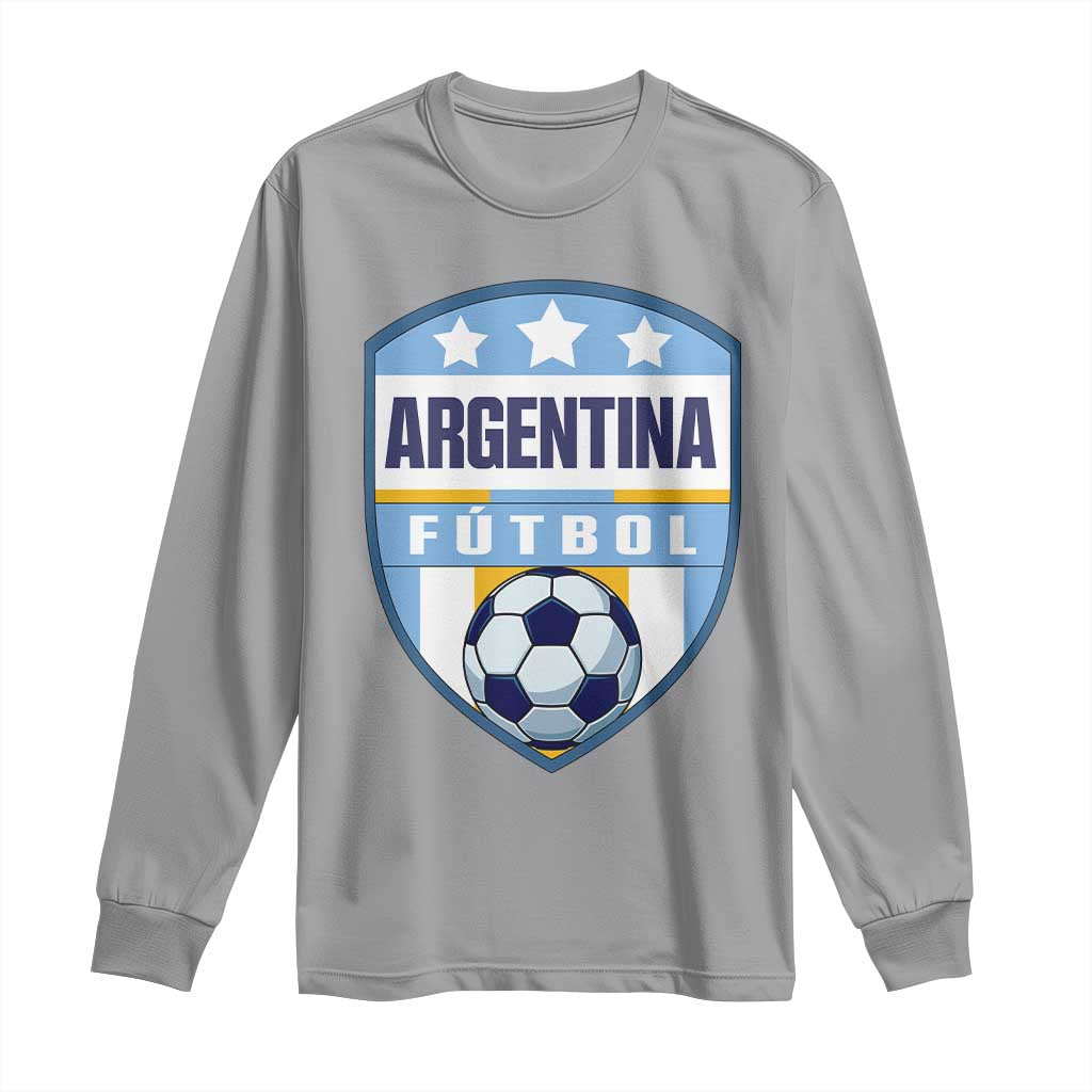 Argentina Soccer Football Long Sleeve Shirt Argentinian Football Game Day Supporter TS14 Sport Gray Print Your Wear