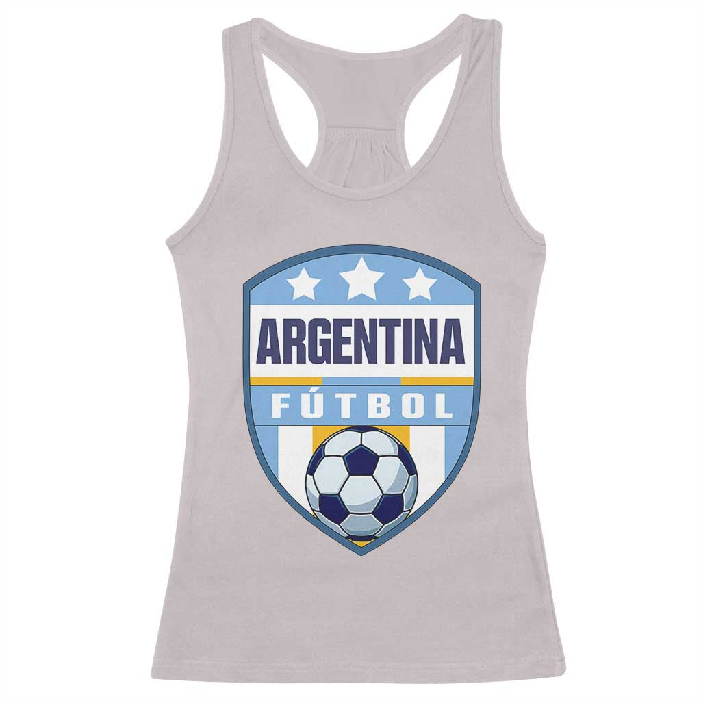 Argentina Soccer Football Racerback Tank Top Argentinian Football Game Day Supporter TS14 Ice Gray Print Your Wear