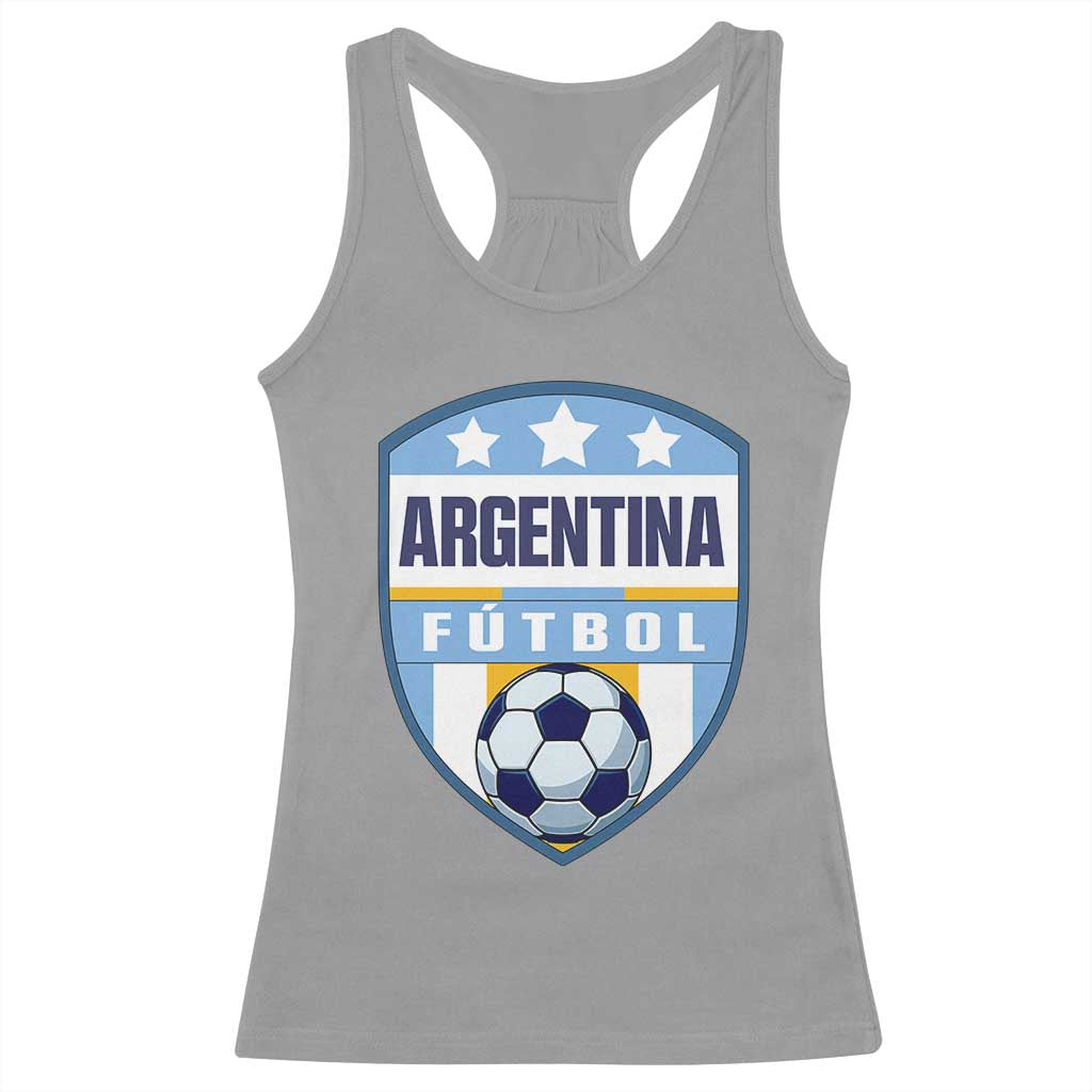 Argentina Soccer Football Racerback Tank Top Argentinian Football Game Day Supporter TS14 Sport Gray Print Your Wear