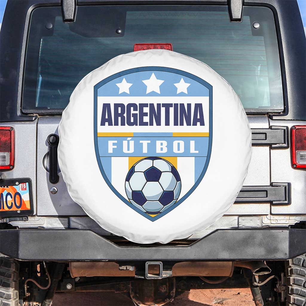 Argentina Soccer Football Spare Tire Cover Argentinian Football Game Day Supporter TS14 No hole White Print Your Wear