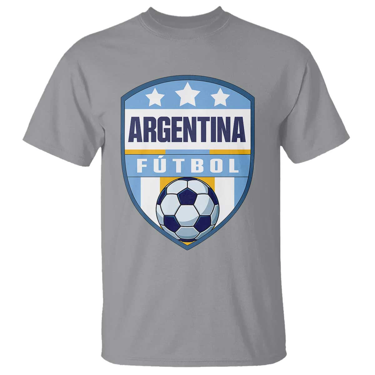 Argentina Soccer Football T Shirt Argentinian Football Game Day Supporter TS14 Sport Gray Print Your Wear