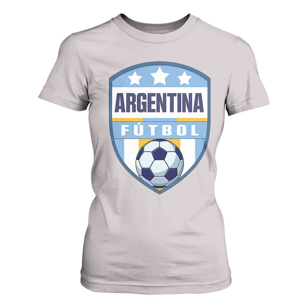 Argentina Soccer Football T Shirt For Women Argentinian Football Game Day Supporter TS14 Ice Gray Print Your Wear