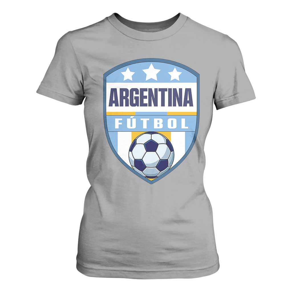 Argentina Soccer Football T Shirt For Women Argentinian Football Game Day Supporter TS14 Sport Gray Print Your Wear