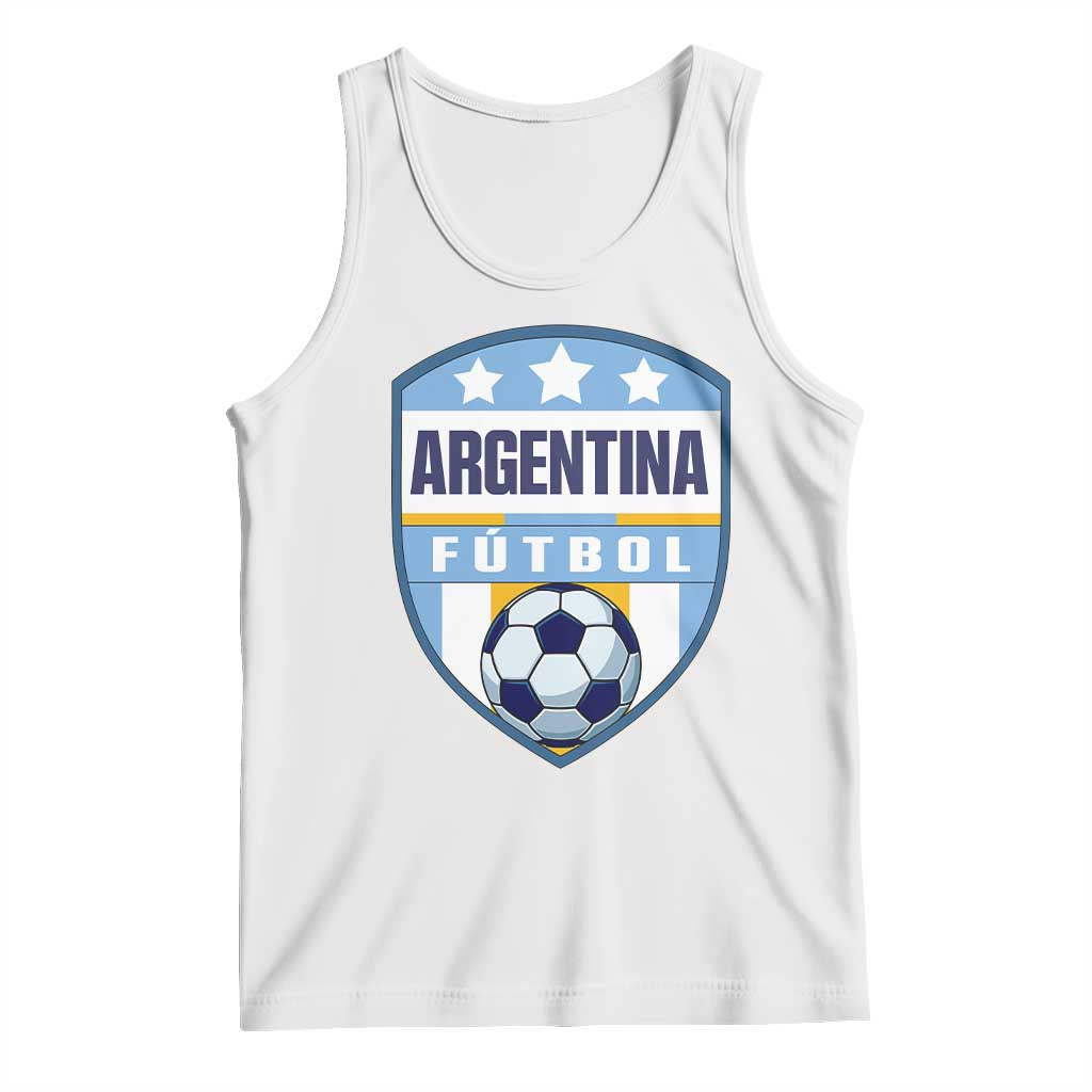 Argentina Soccer Football Tank Top Argentinian Football Game Day Supporter TS14 White Print Your Wear