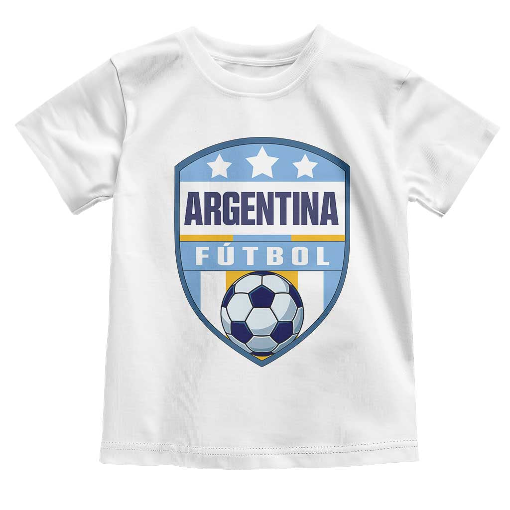 Argentina Soccer Football Toddler T Shirt Argentinian Football Game Day Supporter TS14 White Print Your Wear