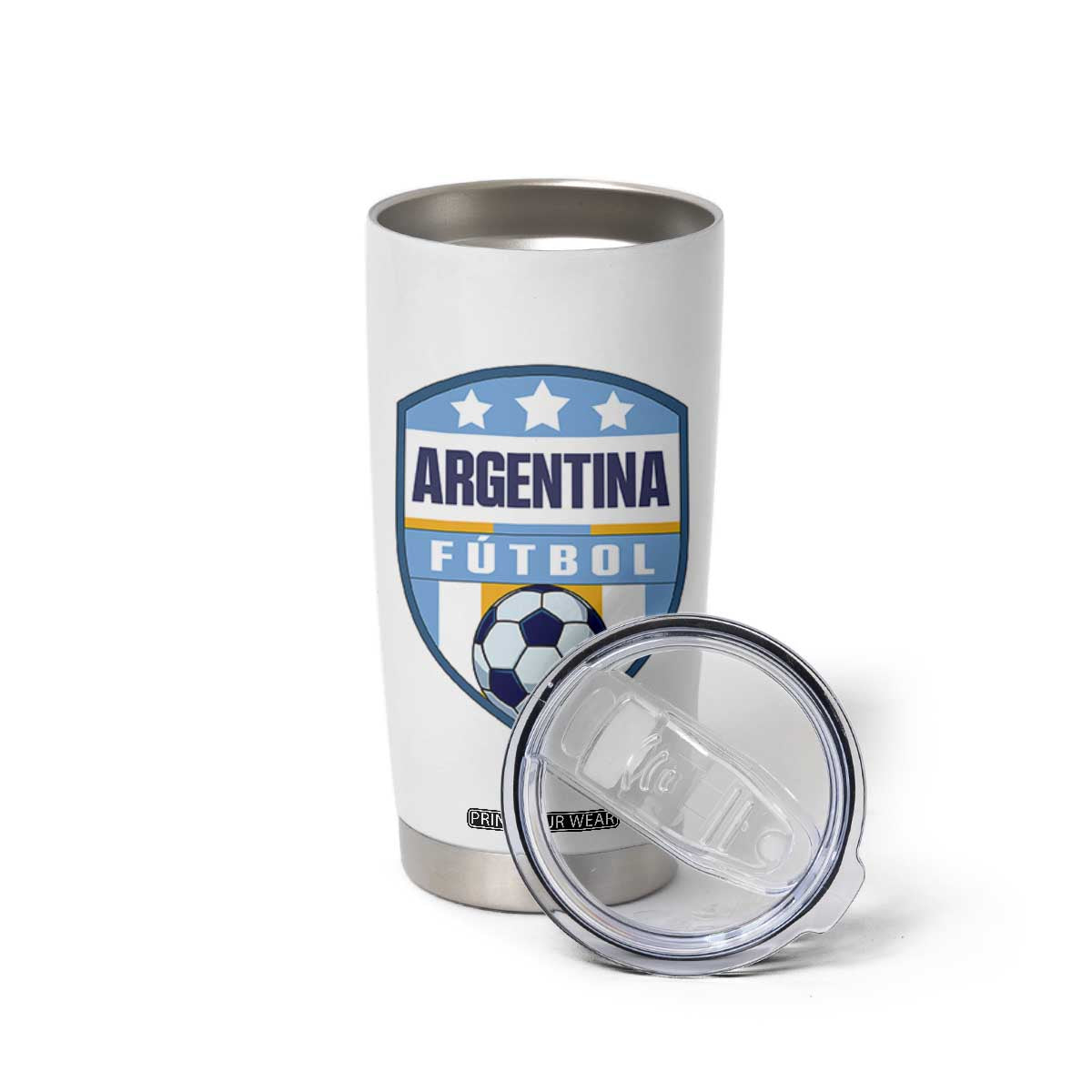 Argentina Soccer Football Tumbler Cup Argentinian Football Game Day Supporter TS14 Print Your Wear