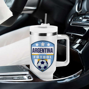 Argentina Soccer Football Tumbler With Handle Argentinian Football Game Day Supporter TS14 Print Your Wear