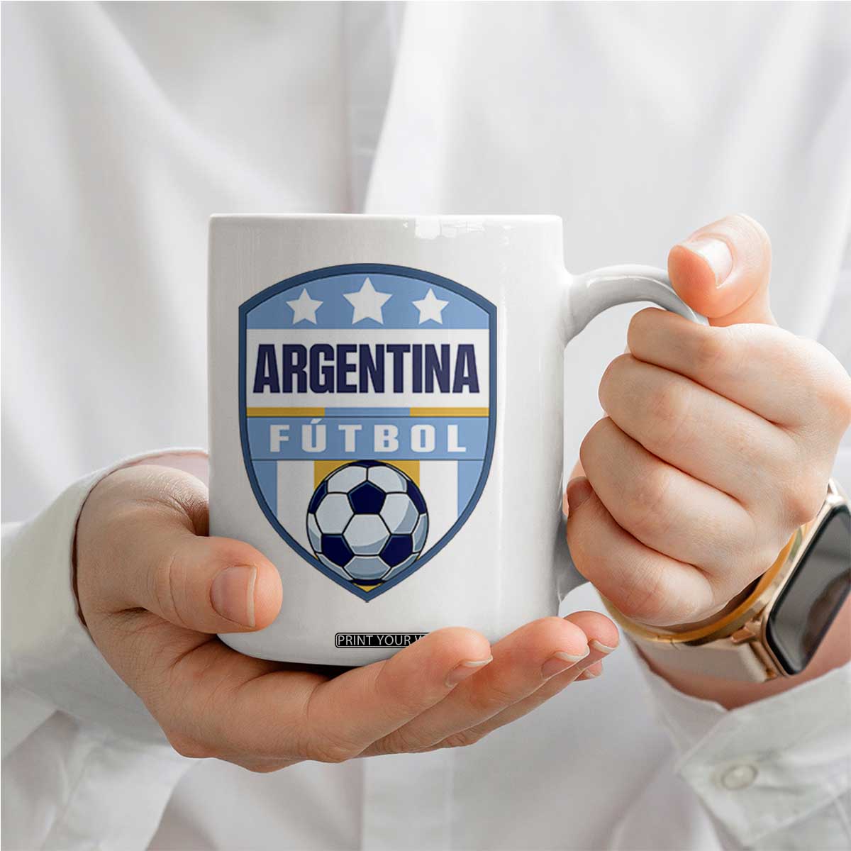 Argentina Soccer Football Coffee Mug Argentinian Football Game Day Supporter TS14 Print Your Wear