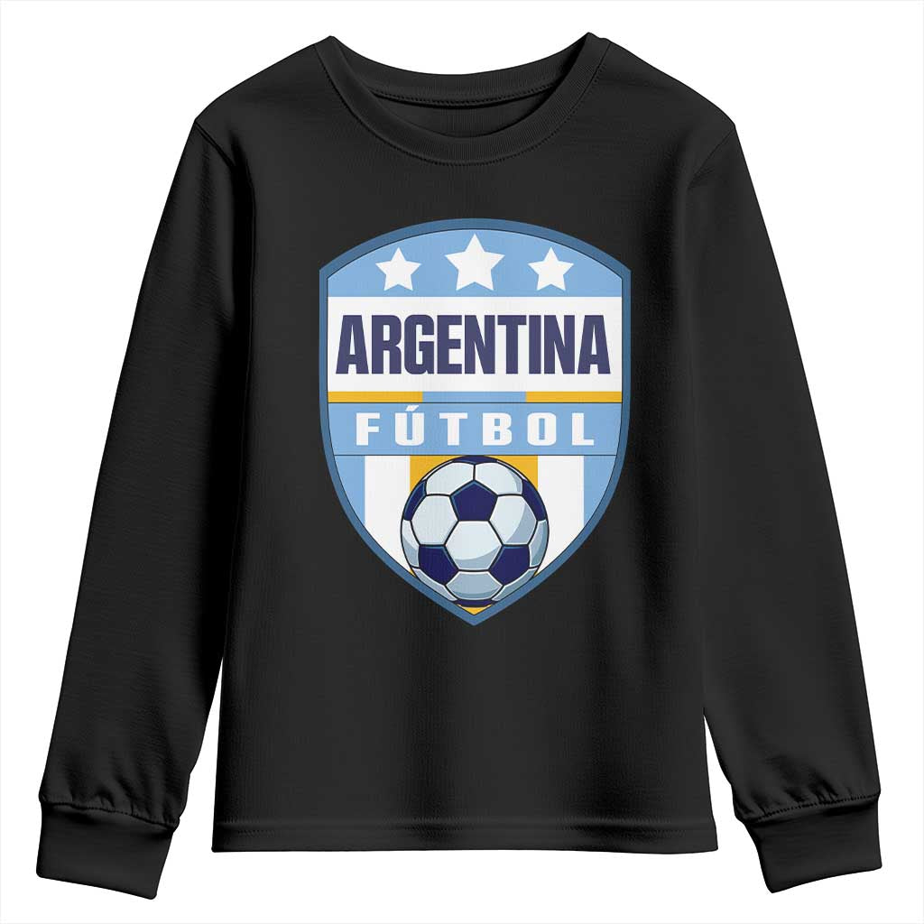 Argentina Soccer Football Youth Sweatshirt Argentinian Football Game Day Supporter TS14 Black Print Your Wear