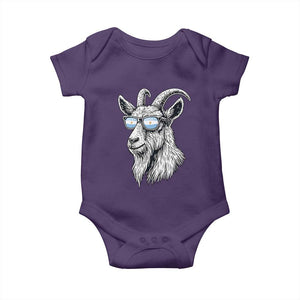 Cool Goat With Sunglasses Argentinian Flag Baby Onesie Argentina Soccer Football Game Day Supporter TS14 Purple Print Your Wear