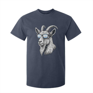 Cool Goat With Sunglasses Argentinian Flag T Shirt For Kid Argentina Soccer Football Game Day Supporter TS14 Navy Print Your Wear