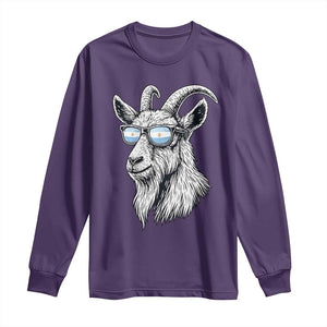 Cool Goat With Sunglasses Argentinian Flag Long Sleeve Shirt Argentina Soccer Football Game Day Supporter TS14 S Purple Print Your Wear