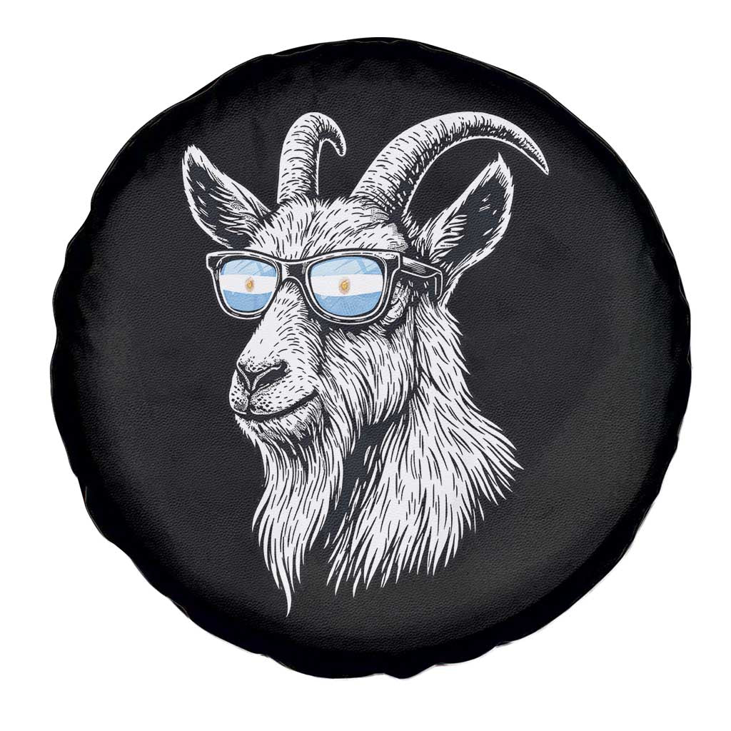 Cool Goat With Sunglasses Argentinian Flag Spare Tire Cover Argentina Soccer Football Game Day Supporter TS14 Print Your Wear