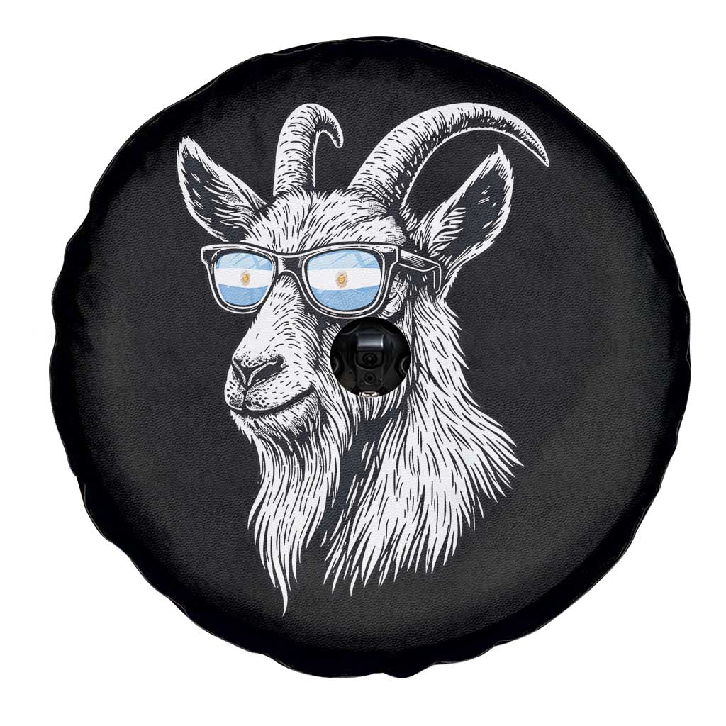 Cool Goat With Sunglasses Argentinian Flag Spare Tire Cover Argentina Soccer Football Game Day Supporter TS14 Print Your Wear