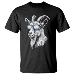 Cool Goat With Sunglasses Argentinian Flag T Shirt Argentina Soccer Football Game Day Supporter TS14 Black Print Your Wear