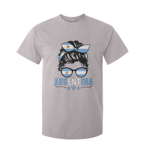 Argentina Messy Bun Proud Argentinian Flag T Shirt For Kid TS14 Print Your Wear