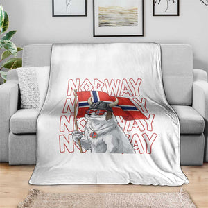 Norwegian Forest Cat Norway Flag Norge Pride Throw Blanket TS14 Print Your Wear