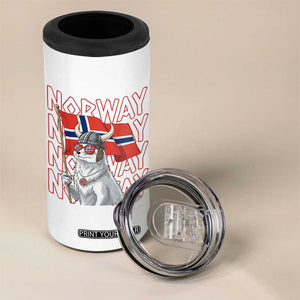 Norwegian Forest Cat Norway Flag Norge Pride 4 in 1 Can Cooler Tumbler TS14 Print Your Wear