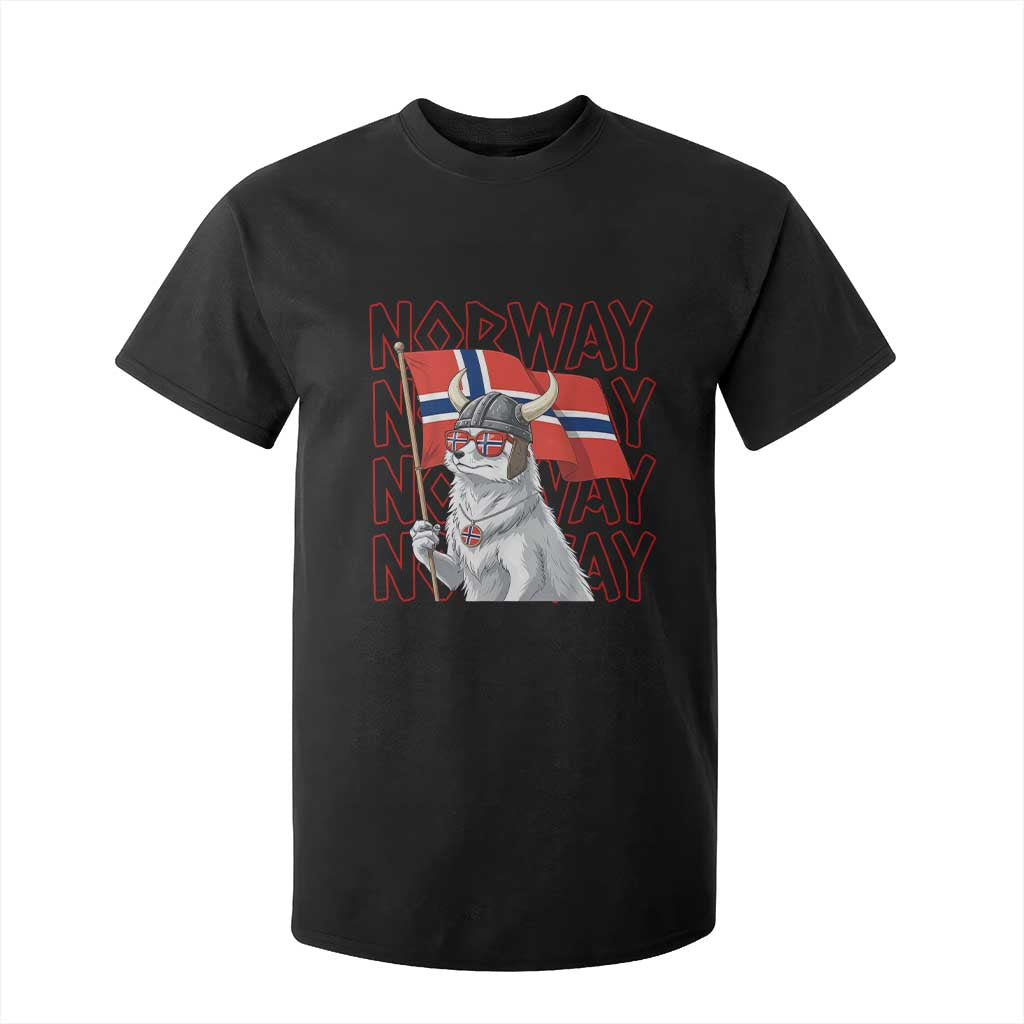 Norwegian Forest Cat Norway Flag Norge Pride T Shirt For Kid TS14 Black Print Your Wear