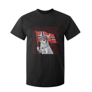 Norwegian Forest Cat Norway Flag Norge Pride T Shirt For Kid TS14 Black Print Your Wear