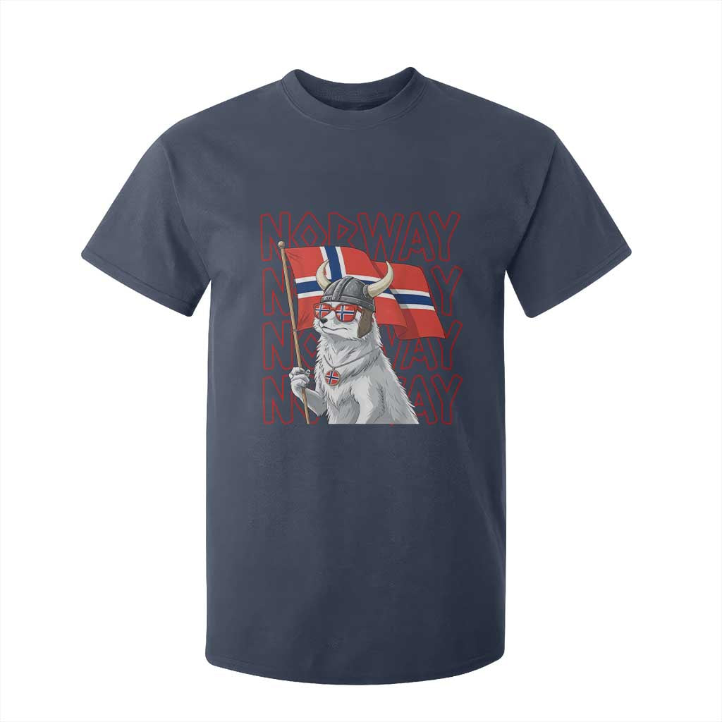 Norwegian Forest Cat Norway Flag Norge Pride T Shirt For Kid TS14 Navy Print Your Wear