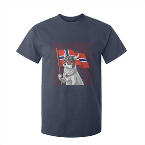 Norwegian Forest Cat Norway Flag Norge Pride T Shirt For Kid TS14 Navy Print Your Wear
