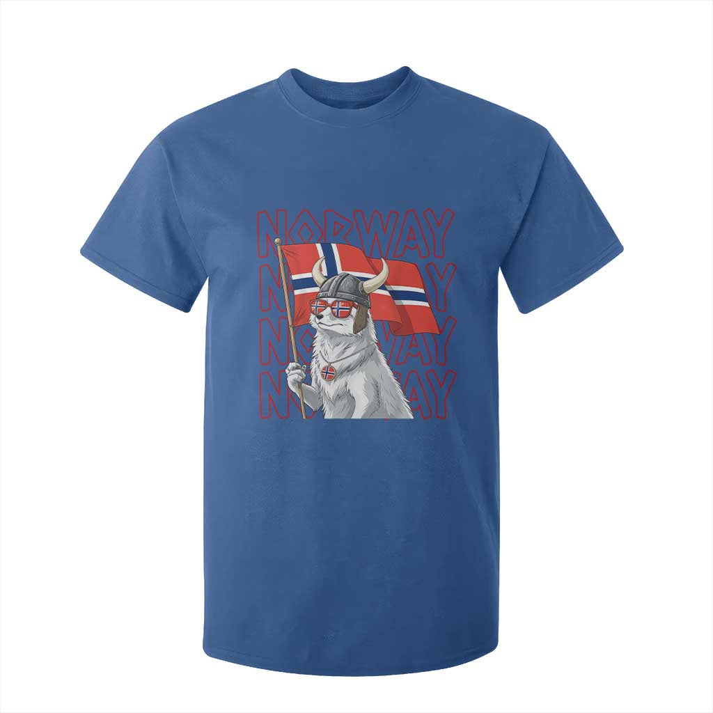 Norwegian Forest Cat Norway Flag Norge Pride T Shirt For Kid TS14 Royal Blue Print Your Wear