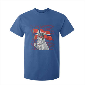 Norwegian Forest Cat Norway Flag Norge Pride T Shirt For Kid TS14 Royal Blue Print Your Wear