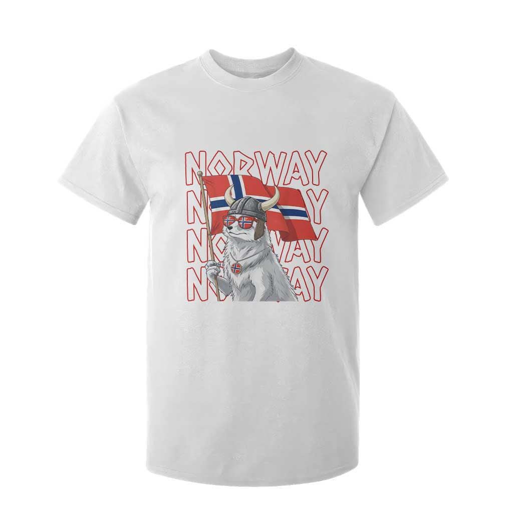 Norwegian Forest Cat Norway Flag Norge Pride T Shirt For Kid TS14 White Print Your Wear