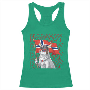 Norwegian Forest Cat Norway Flag Norge Pride Racerback Tank Top TS14 Irish Green Print Your Wear