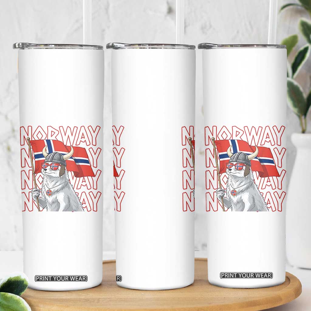 Norwegian Forest Cat Norway Flag Norge Pride Skinny Tumbler TS14 Print Your Wear