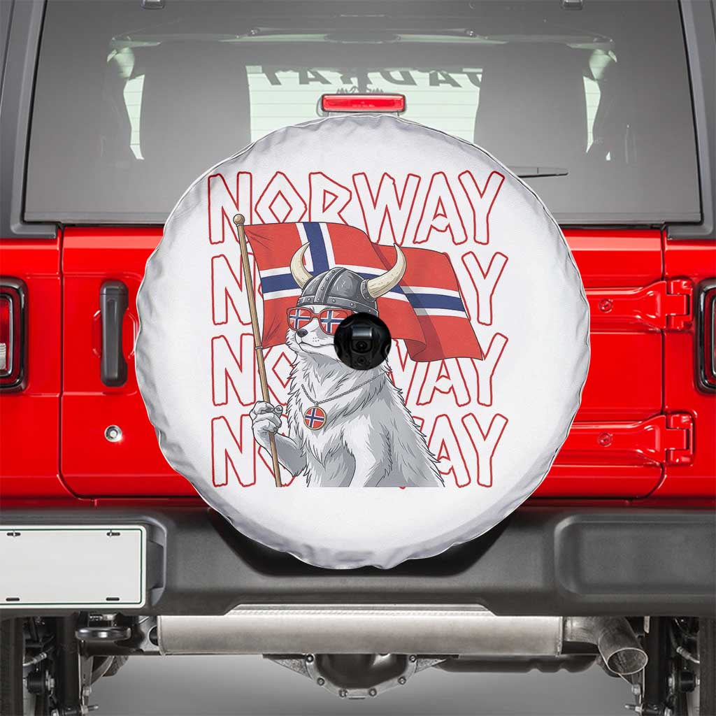 Norwegian Forest Cat Norway Flag Norge Pride Spare Tire Cover TS14 White Print Your Wear