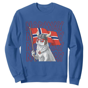 Norwegian Forest Cat Norway Flag Norge Pride Sweatshirt TS14 Royal Blue Print Your Wear