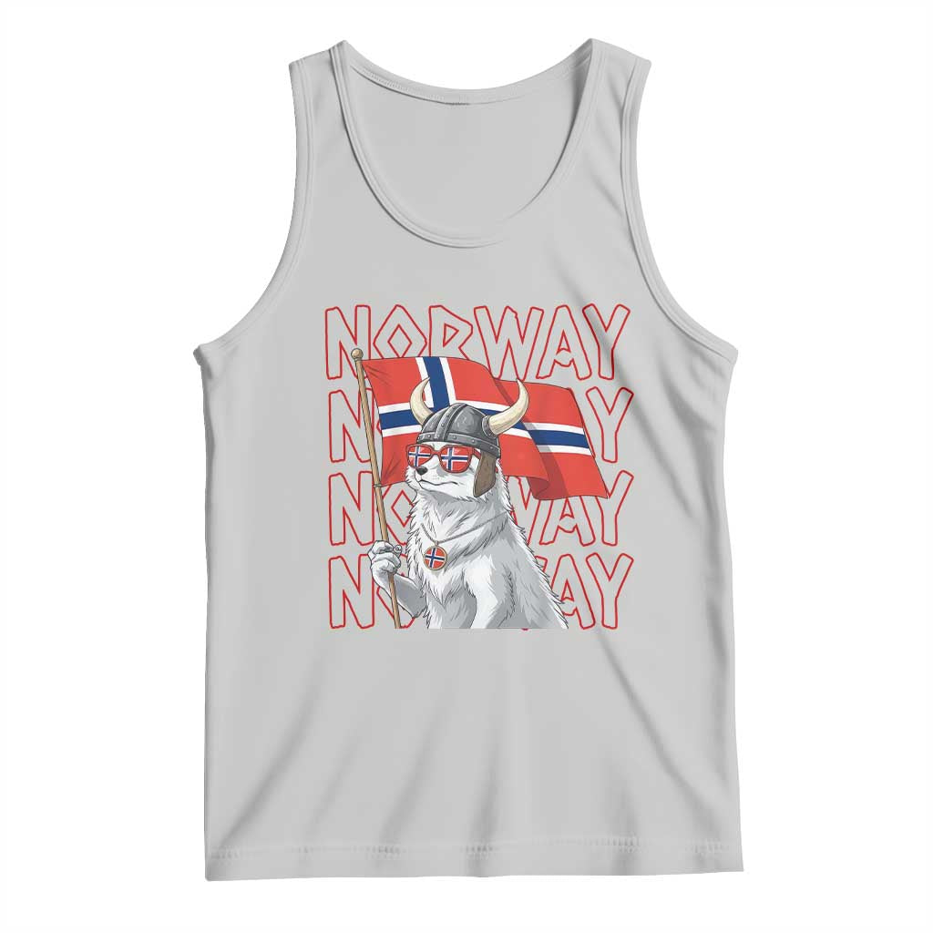 Norwegian Forest Cat Norway Flag Norge Pride Tank Top TS14 Ash Print Your Wear